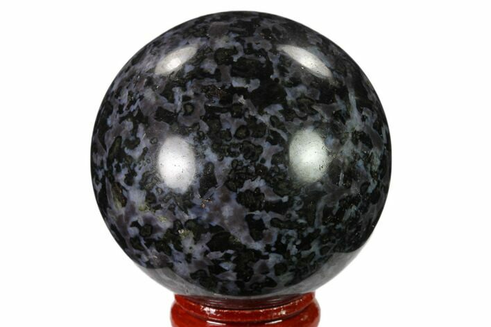 Polished, Indigo Gabbro Sphere - Madagascar #135779